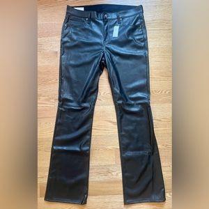 GAP Baby Boot Mid Rise Faux Leather Jeans